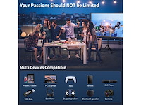 1080p beamer, wifi bluetooth met dolby 4k - afbeelding 3 van  4