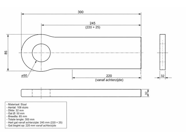 108x aanlastrekhaak jeco t - afbeelding 4 van  11