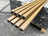 108x rhombus eiken gevelbekleding composiet incl. montagebeugels - 290 cm lang - afbeelding 2 van  4