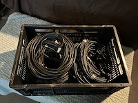 10m xlr audio kabels in krat