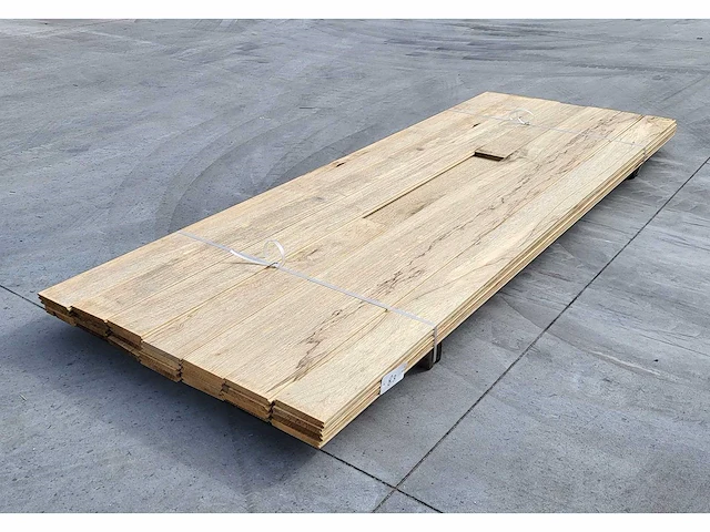 10m2 afrikaans eiken 18 x 140 mm vloerdelen , 270cm ( 27 x ) - afbeelding 4 van  5