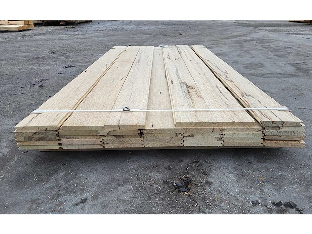 10m2 afrikaans eiken 18 x 140 mm vloerdelen, lengte 210 cm ( 34x ) - afbeelding 3 van  4