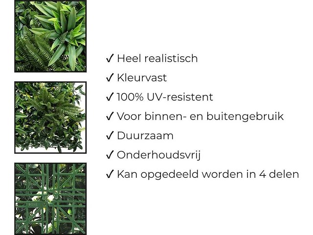 10m2 wanddecoratie kunstplant 'forest' ongebruikt - afbeelding 20 van  26