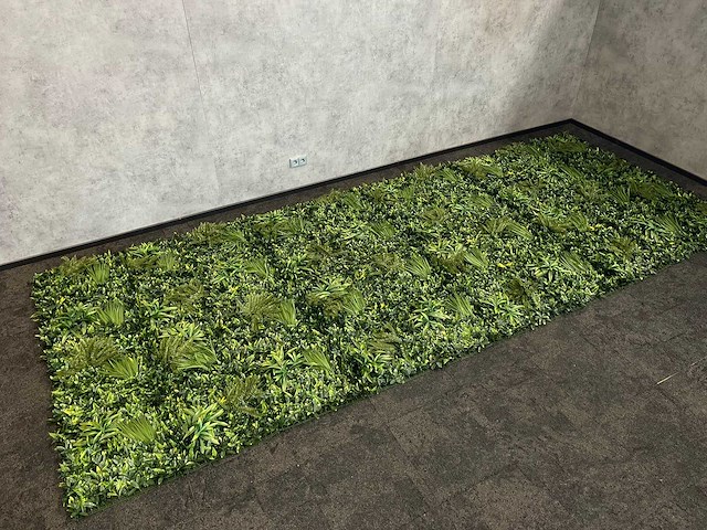 10m2 wanddecoratie kunstplant 'forest' ongebruikt - afbeelding 10 van  26