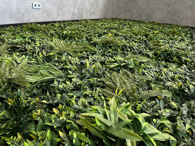 10m2 wanddecoratie kunstplant 'forest' ongebruikt - afbeelding 13 van  23