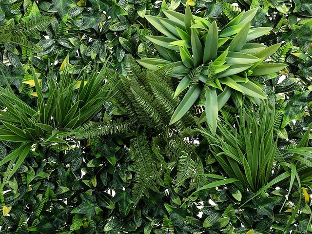 10m2 wanddecoratie kunstplant 'forest' ongebruikt - afbeelding 7 van  23