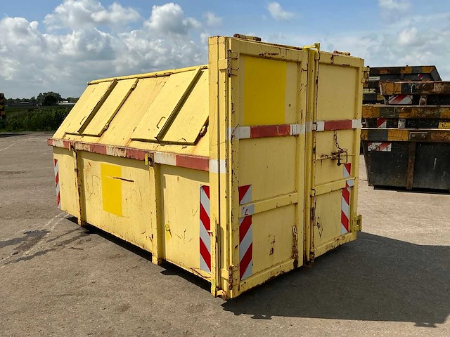 10m3 afvalcontainer gesloten - afbeelding 2 van  4