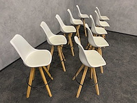 10x barkruk wit kunstleer zh76 - afbeelding 9 van  9