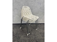 10x crassevig - design nestelbare kantinestoel - afbeelding 5 van  10
