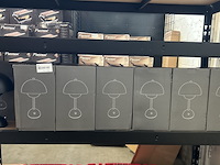 10x design tafellamp verschillende kleuren wit licht, dimbaar en oplaadbaar usb-c, zwart - afbeelding 3 van  3