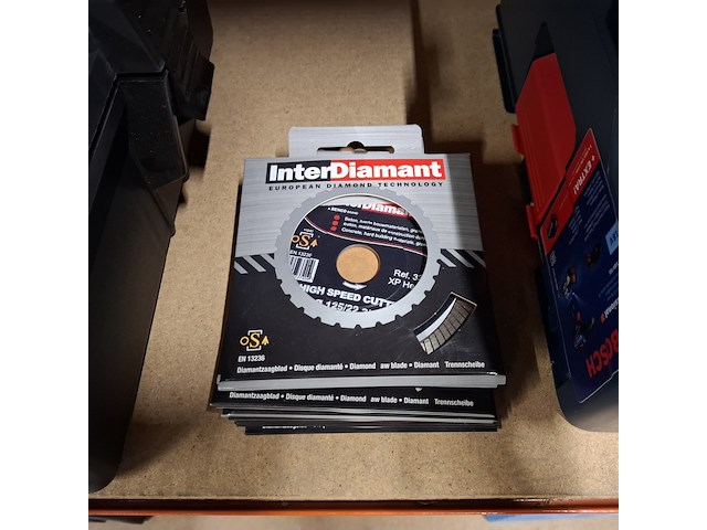 10x diamantblad ø125/22,2/10 xp heavy duty (partij) interdiamant , beton/ graniet - afbeelding 1 van  3