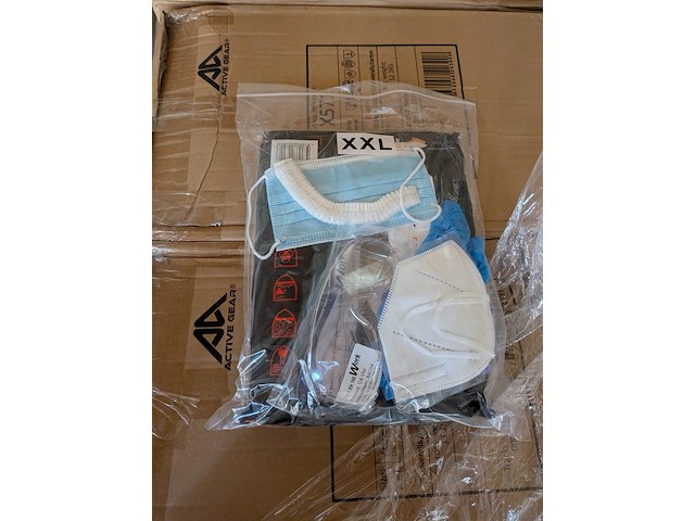 10x doos à 50 stuks coverallset active gear, x571, bouwjaar 2019 - afbeelding 4 van  6