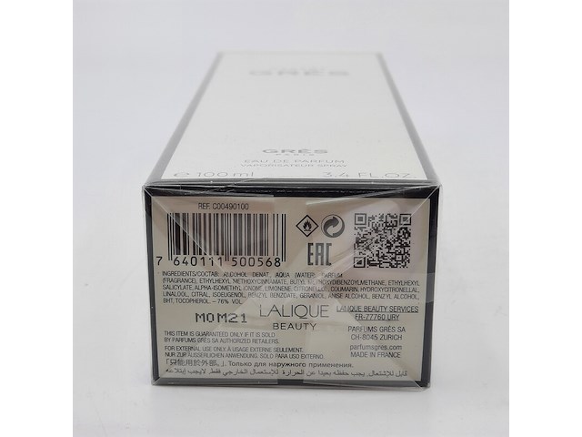 10x eau de parfum, 100 ml madame grés, grés - afbeelding 4 van  4