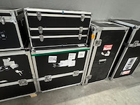 10x flightcase, zwart - afbeelding 3 van  4