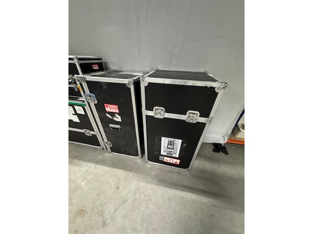 10x flightcase, zwart - afbeelding 4 van  4
