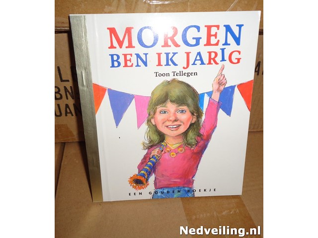 10x gouden boekje morgen ben ik jarig - afbeelding 2 van  3