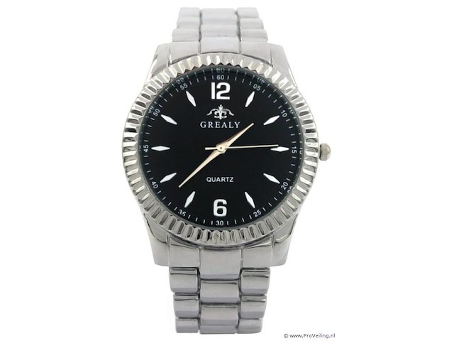 10x grealy granite silver heren horloge - afbeelding 1 van  1