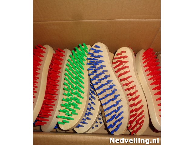 10x houten borstel - afbeelding 2 van  3