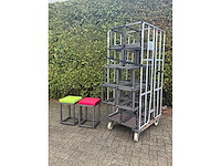 (10x) industriële kruk - voorzien van twee gekleurde zittingen - afbeelding 3 van  13