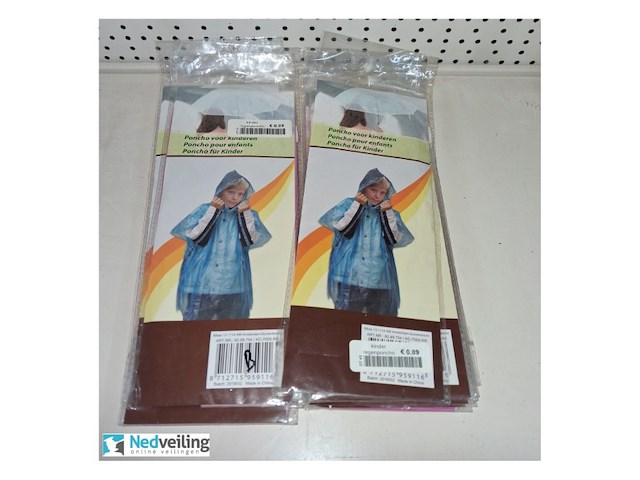 10x kinder poncho - afbeelding 2 van  3