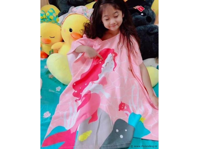 10x kinderhanddoek/poncho - afbeelding 3 van  7