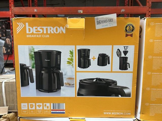 10x koffiezetapparaat met 2 thermoskannen bestron, breakfast club - afbeelding 1 van  5