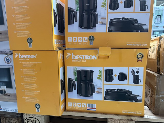 10x koffiezetapparaat met 2 thermoskannen bestron, breakfast club - afbeelding 5 van  5