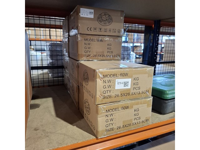 10x led high bay 60w ishinelux, zwart, 2025 - afbeelding 3 van  3