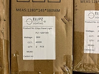 10x led paneel 120 x 30 cm 36w 4000k ellipz lighting - afbeelding 2 van  3