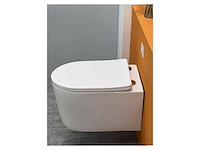 10x mawialux turbo flush inbouw wandcloset met closetzitting - glans wit - afbeelding 2 van  9