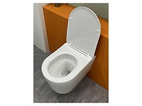 10x mawialux turbo flush inbouw wandcloset met closetzitting - glans wit - afbeelding 3 van  9