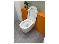 10x mawialux turbo flush inbouw wandcloset met closetzitting - glans wit - afbeelding 4 van  9