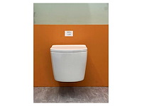 10x mawialux turbo flush inbouw wandcloset met closetzitting - glans wit - afbeelding 6 van  9
