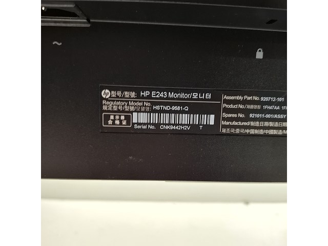 10x monitor hp, e243, 2019 - afbeelding 4 van  41