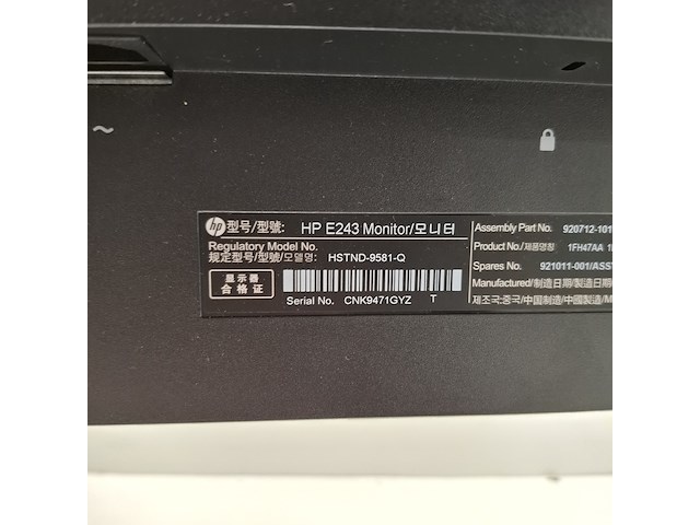 10x monitor hp, e243, 2019 - afbeelding 17 van  41