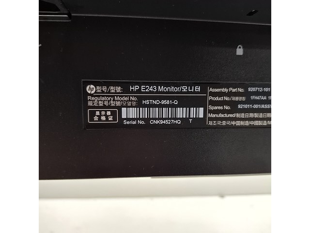 10x monitor hp, e243, 2019 - afbeelding 26 van  41