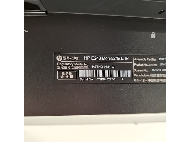 10x monitor hp, e243, 2019 - afbeelding 30 van  41