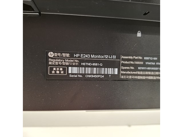 10x monitor hp, e243, 2019 - afbeelding 40 van  41