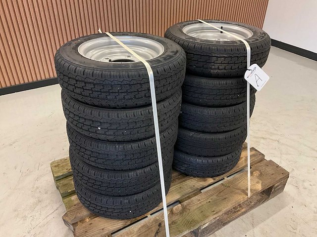 10x ongebruikt security 155/70r12c aanhanger wiel ifor williams - afbeelding 7 van  10