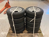 10x ongebruikt security 155/70r12c aanhanger wiel ifor williams - afbeelding 8 van  10