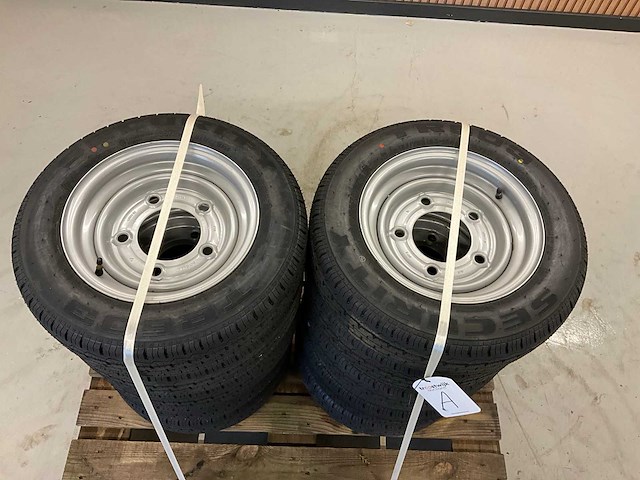 10x ongebruikt security 155/70r12c aanhanger wiel ifor williams - afbeelding 5 van  10