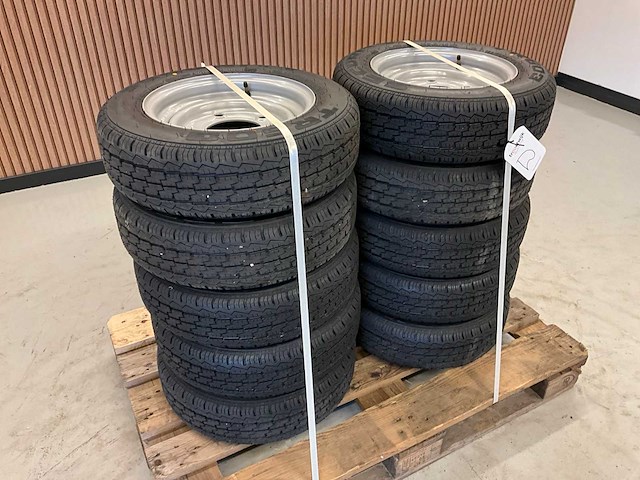 10x ongebruikt security 155/70r12c aanhanger wiel ifor williams - afbeelding 7 van  10