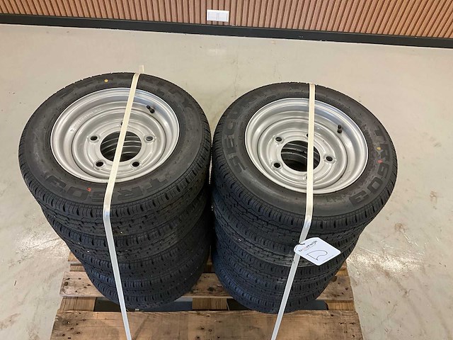 10x ongebruikt security 155/70r12c aanhanger wiel ifor williams - afbeelding 10 van  10