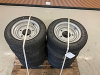 10x ongebruikt security 155/70r12c aanhanger wiel ifor williams - afbeelding 10 van  10