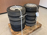 10x ongebruikt security 155/70r12c aanhanger wiel ifor williams - afbeelding 1 van  10