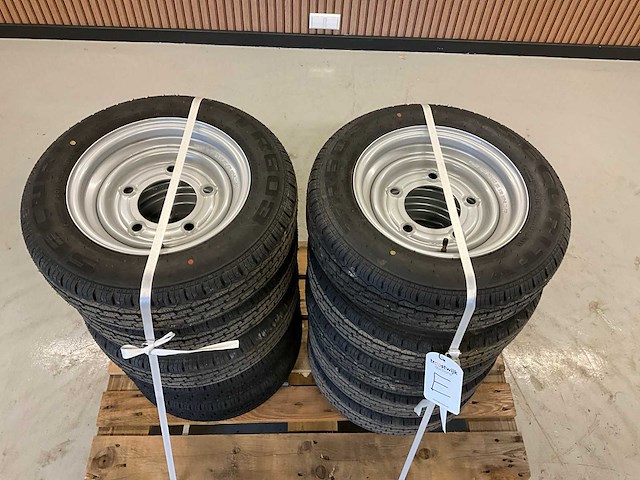 10x ongebruikt security 155/70r12c aanhanger wiel ifor williams - afbeelding 4 van  10