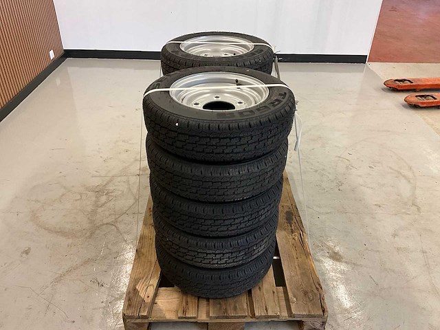 10x ongebruikt security 155/70r12c aanhanger wiel ifor williams - afbeelding 6 van  10