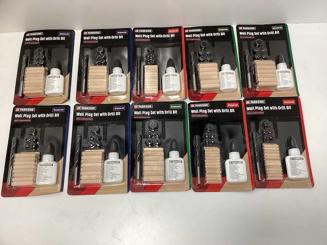 (10x) parkside houtverbindingsset - 33 & 28-delig - houtboor - afbeelding 1 van  2