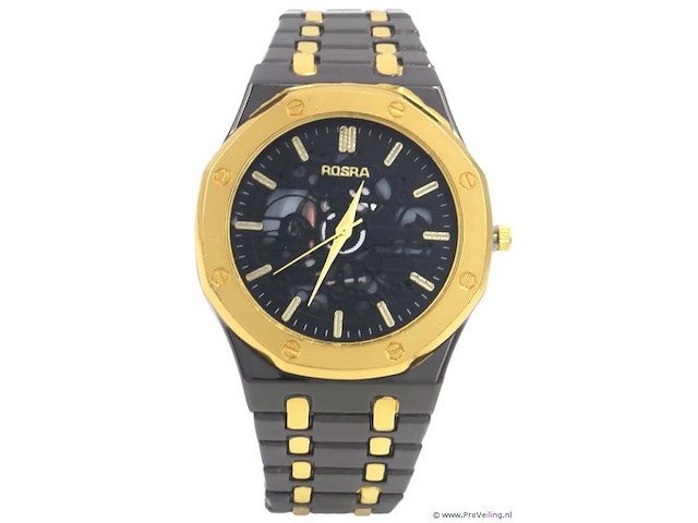 10x rosra d'oro nero heren horloge - afbeelding 1 van  1