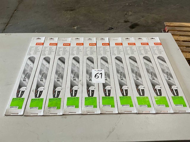 10x stihl 3003 008 6813 zaagblad voor kettingzaag - afbeelding 1 van  2
